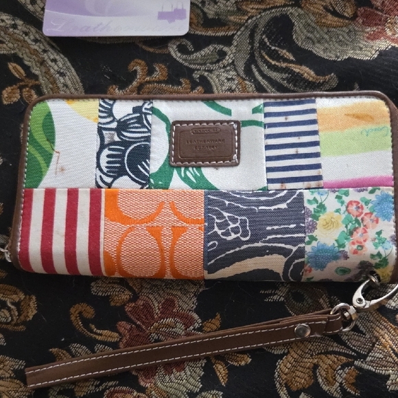 Coach Colorful Patchwork Wallet - Picture 6 of 6